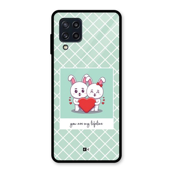 Love Lifeline Glass Back Case for Galaxy M32