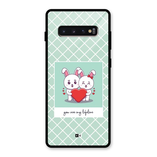 Love Lifeline Glass Back Case for Galaxy S10 Plus