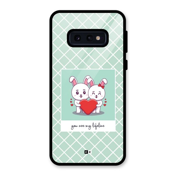 Love Lifeline Glass Back Case for Galaxy S10e