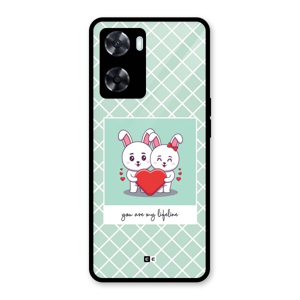Love Lifeline Glass Back Case for Oppo A77