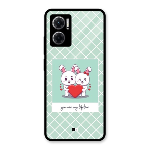 Love Lifeline Glass Back Case for Redmi 11 Prime 5G