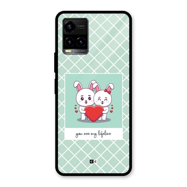 Love Lifeline Glass Back Case for Vivo Y33s