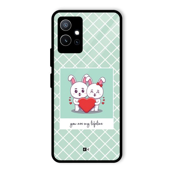 Love Lifeline Glass Back Case for Vivo iQOO Z6