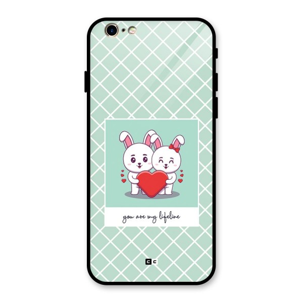 Love Lifeline Glass Back Case for iPhone 6 6S