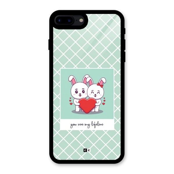Love Lifeline Glass Back Case for iPhone 7 Plus