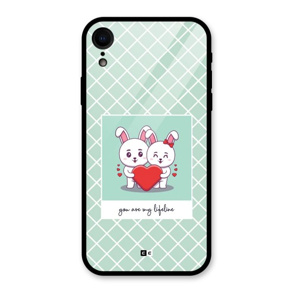 Love Lifeline Glass Back Case for iPhone XR