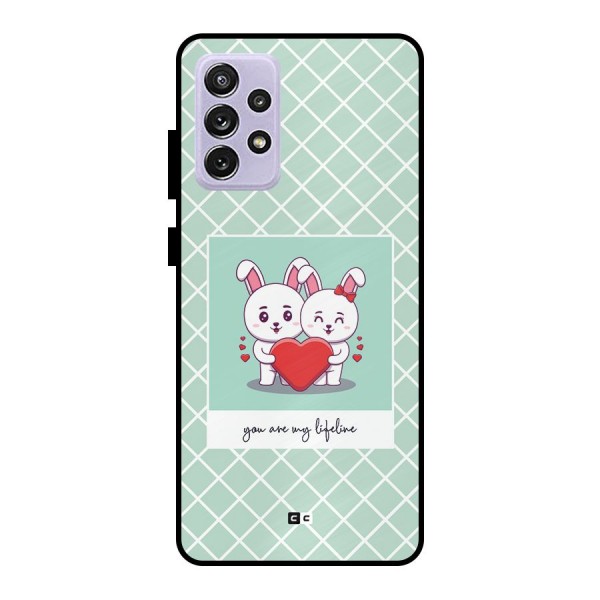 Love Lifeline Metal Back Case for Galaxy A72