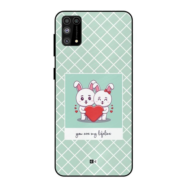 Love Lifeline Metal Back Case for Galaxy F41