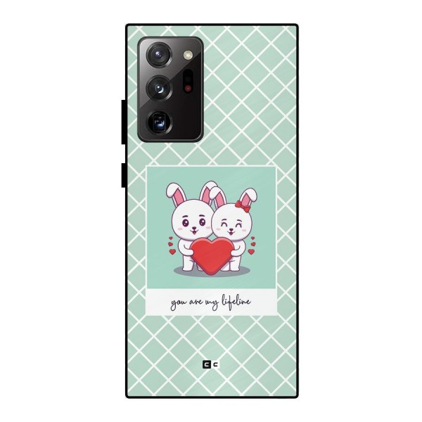 Love Lifeline Metal Back Case for Galaxy Note 20 Ultra