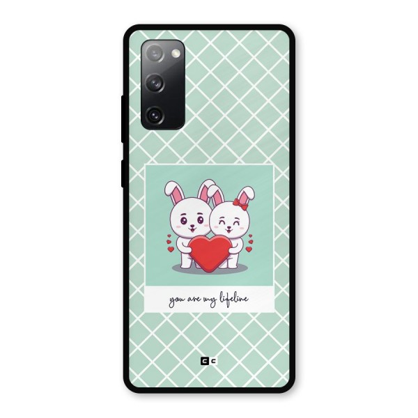 Love Lifeline Metal Back Case for Galaxy S20 FE 5G