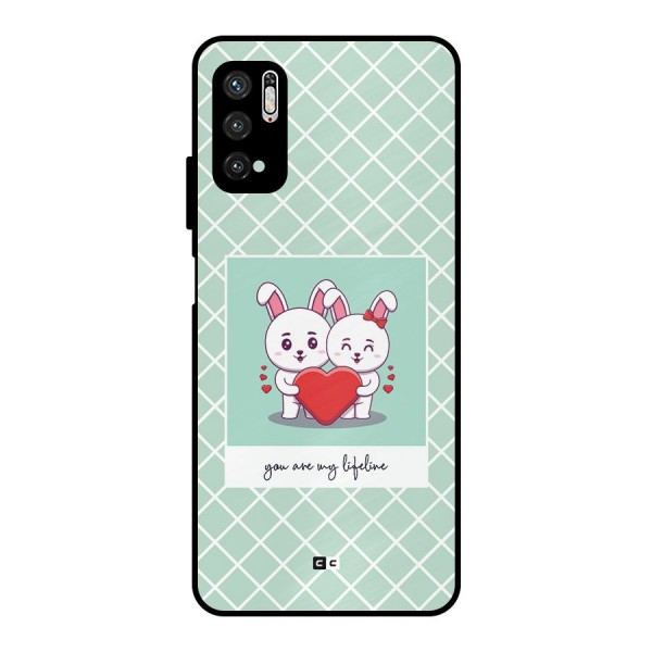 Love Lifeline Metal Back Case for Poco M3 Pro 5G