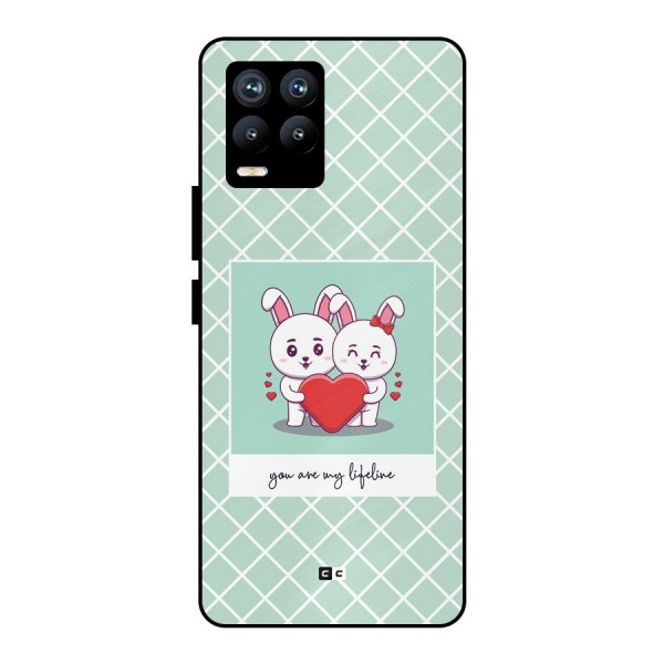 Love Lifeline Metal Back Case for Realme 8 Pro