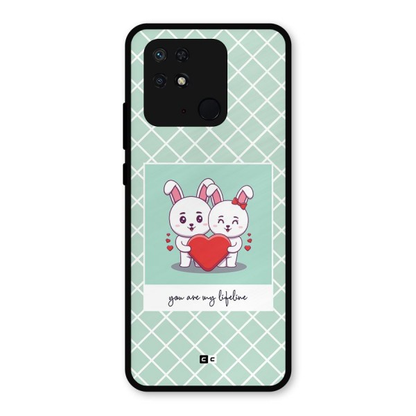Love Lifeline Metal Back Case for Redmi 10 Power