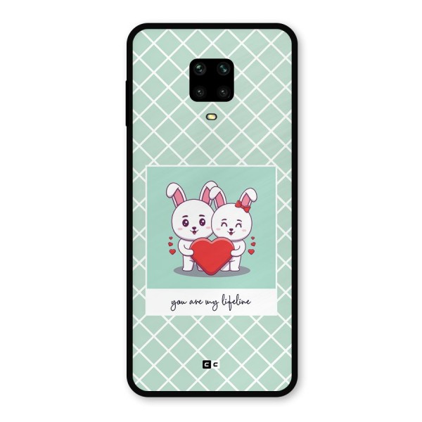 Love Lifeline Metal Back Case for Redmi Note 9 Pro Max