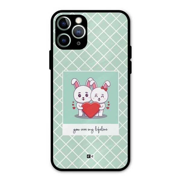 Love Lifeline Metal Back Case for iPhone 11 Pro Max