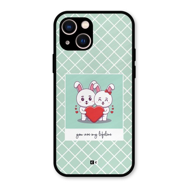 Love Lifeline Metal Back Case for iPhone 13
