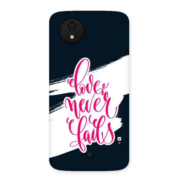 Love Never Fails Back Case for Canvas A1  AQ4501