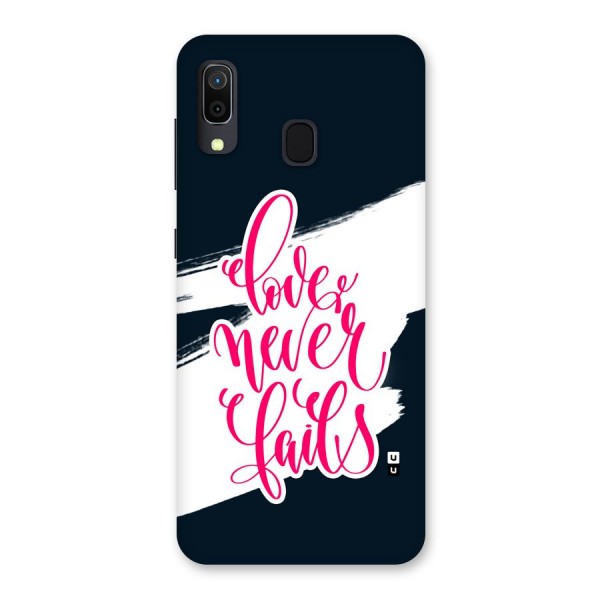 Love Never Fails Back Case for Galaxy A20