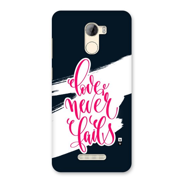 Love Never Fails Back Case for Gionee A1 LIte
