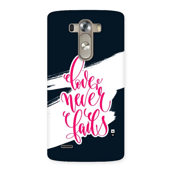 Love Never Fails Back Case for LG G3