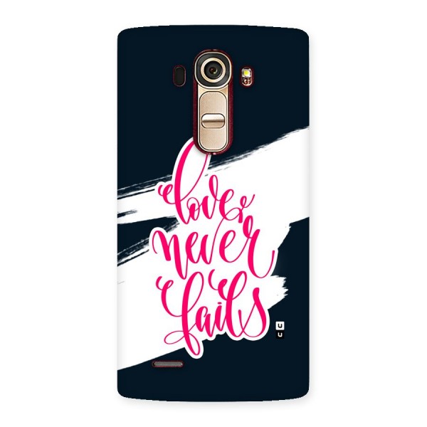 Love Never Fails Back Case for LG G4