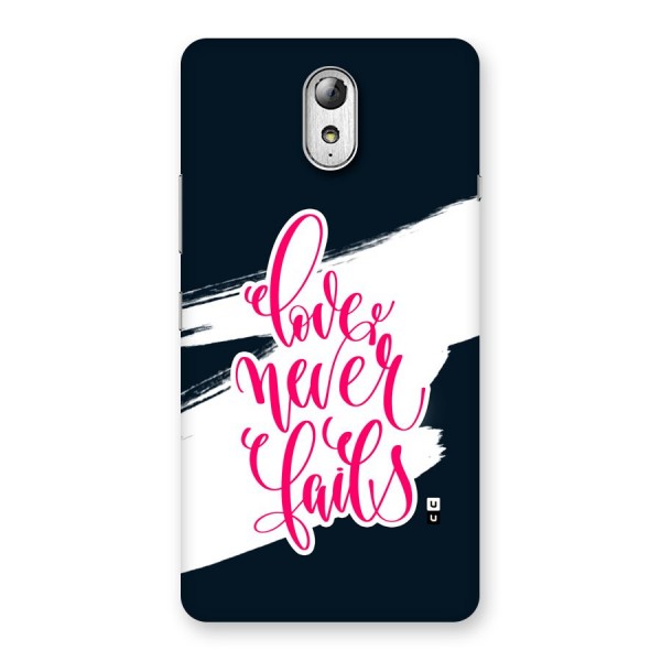 Love Never Fails Back Case for Lenovo Vibe P1M