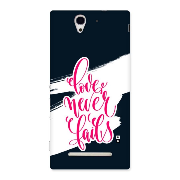 Love Never Fails Back Case for Xperia C3