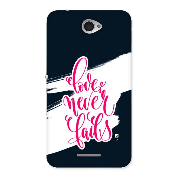 Love Never Fails Back Case for Xperia E4