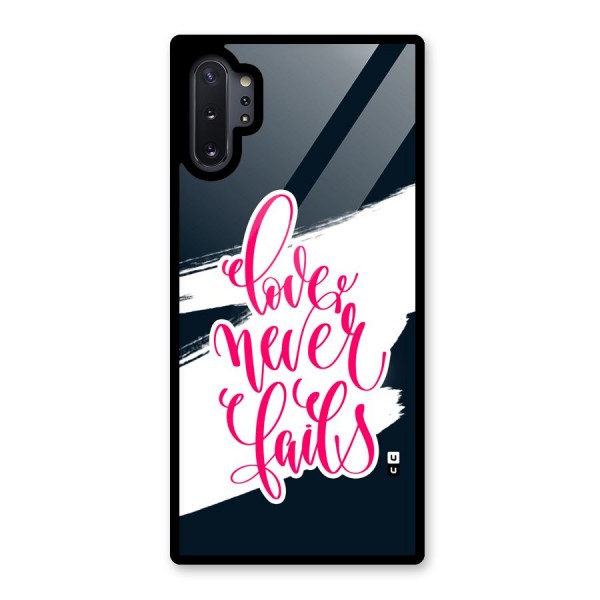 Love Never Fails Glass Back Case for Galaxy Note 10 Plus