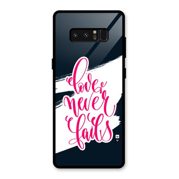 Love Never Fails Glass Back Case for Galaxy Note 8