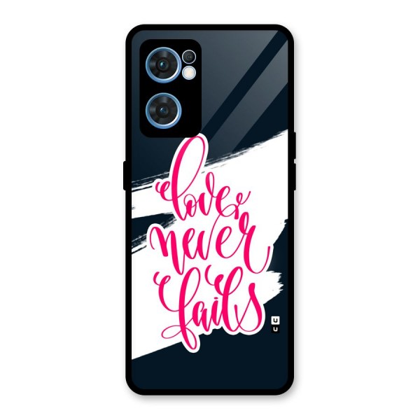 Love Never Fails Glass Back Case for Oppo Reno7 5G