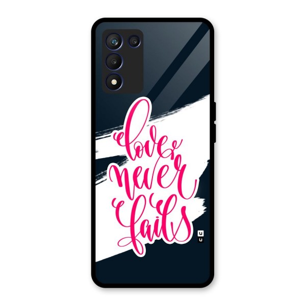 Love Never Fails Glass Back Case for Realme 9 5G Speed