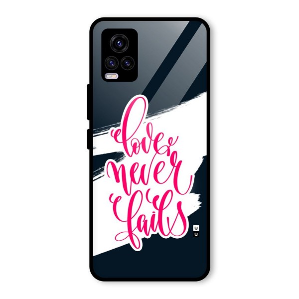 Love Never Fails Glass Back Case for Vivo V20