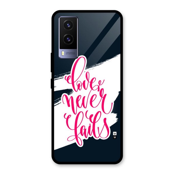 Love Never Fails Glass Back Case for Vivo V21e 5G