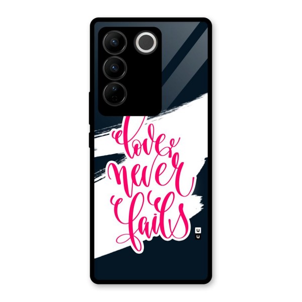 Love Never Fails Glass Back Case for Vivo V27