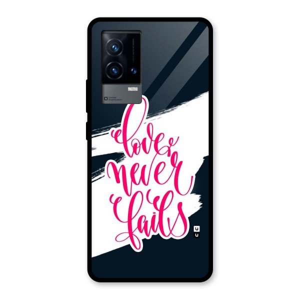 Love Never Fails Glass Back Case for iQOO 9 5G