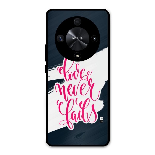 Love Never Fails Metal Back Case for Honor X9b