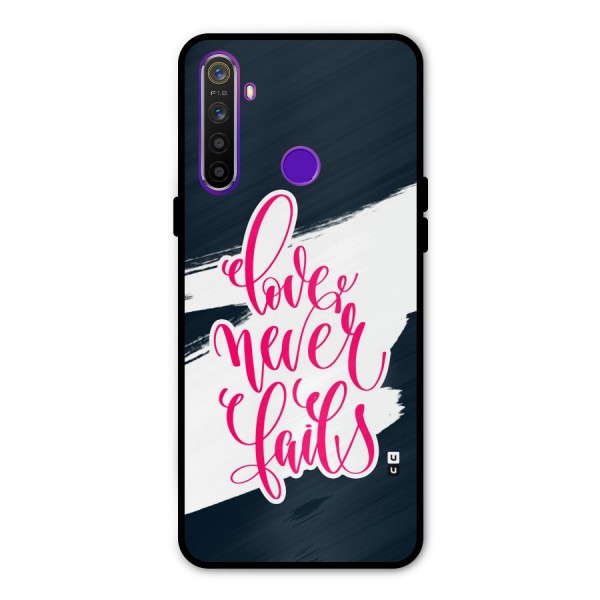 Love Never Fails Metal Back Case for Realme 5i