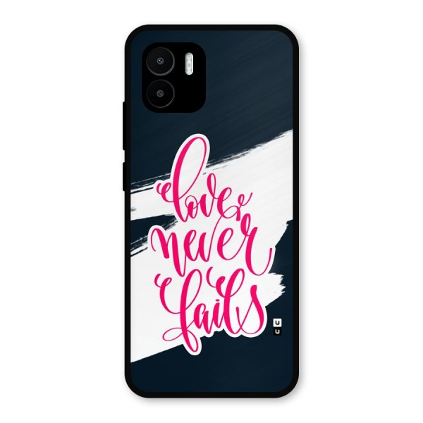 Love Never Fails Metal Back Case for Redmi A1