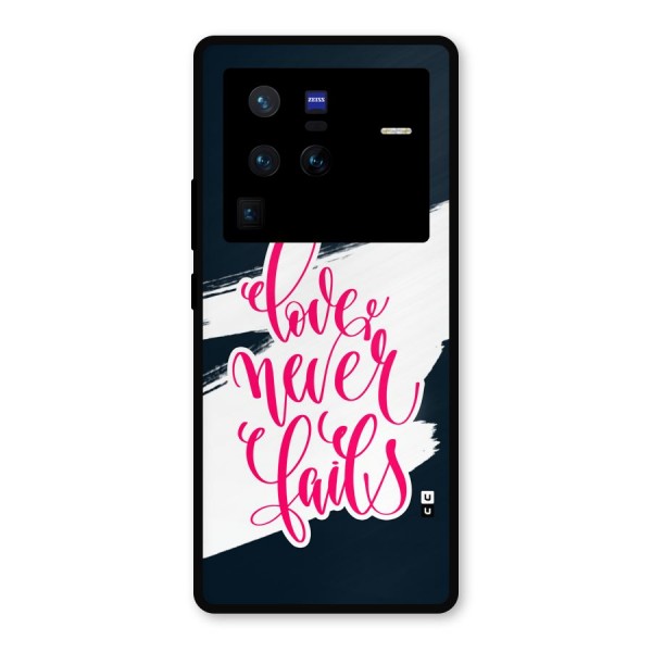 Love Never Fails Metal Back Case for Vivo X80 Pro