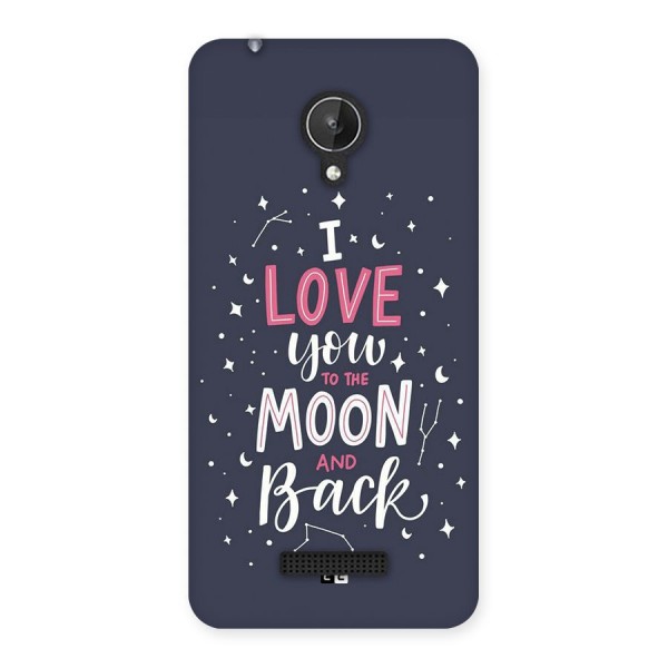 Love To The Moon Back Case for Canvas Spark Q380