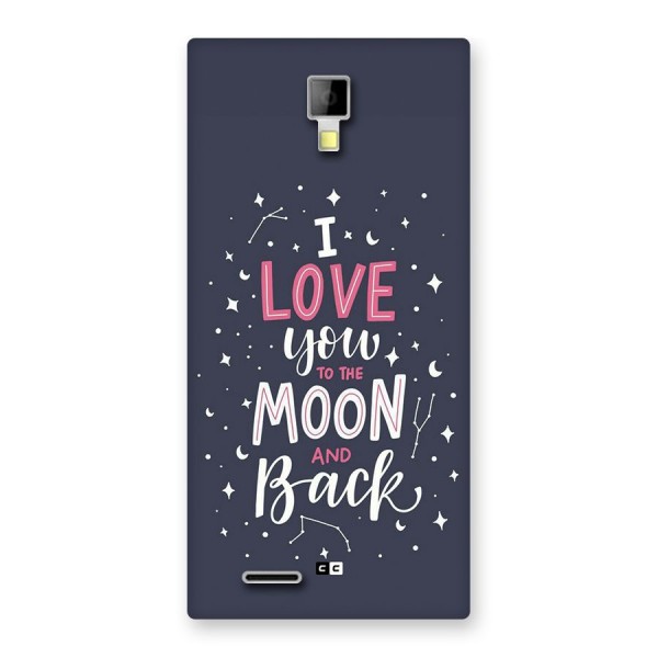 Love To The Moon Back Case for Canvas Xpress A99