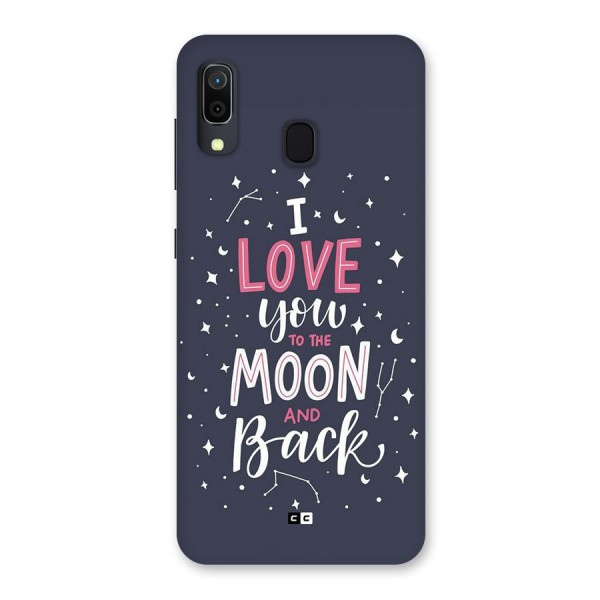 Love To The Moon Back Case for Galaxy A20