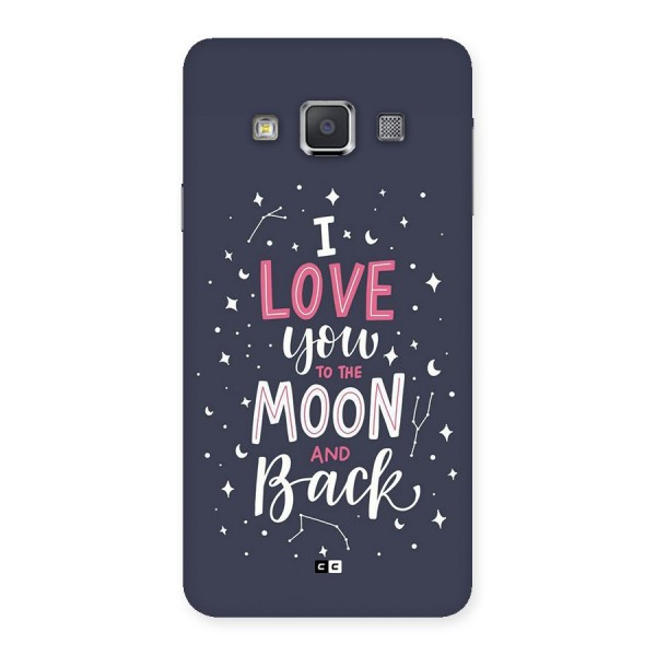 Love To The Moon Back Case for Galaxy A3