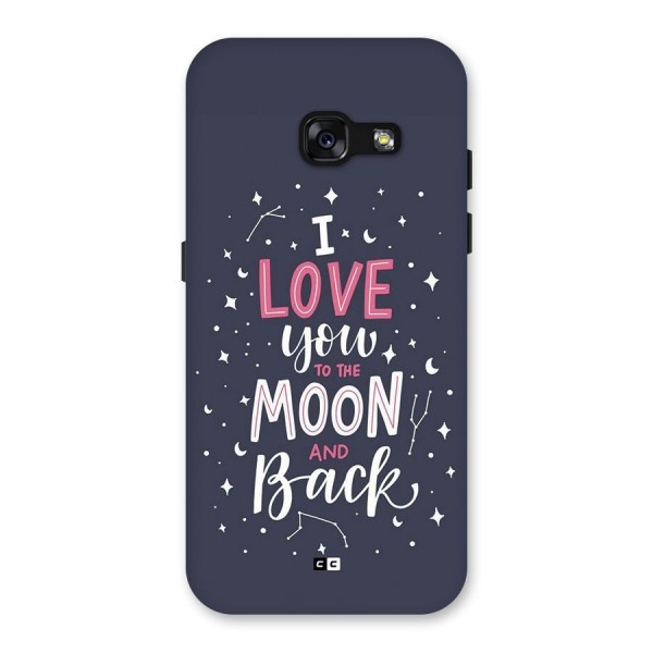 Love To The Moon Back Case for Galaxy A3 (2017)
