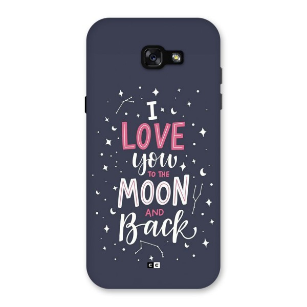 Love To The Moon Back Case for Galaxy A7 (2017)