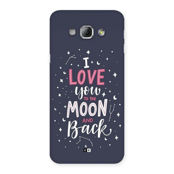 Love To The Moon Back Case for Galaxy A8