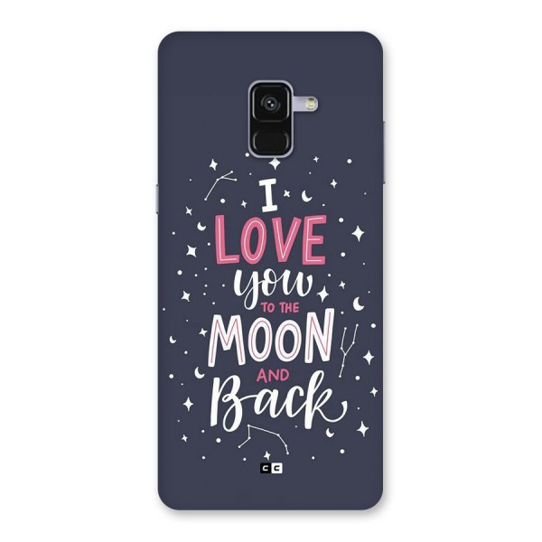 Love To The Moon Back Case for Galaxy A8 Plus