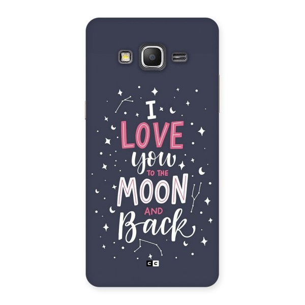 Love To The Moon Back Case for Galaxy Grand Prime