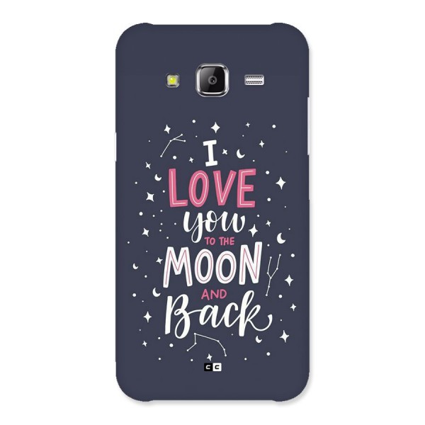 Love To The Moon Back Case for Galaxy J5